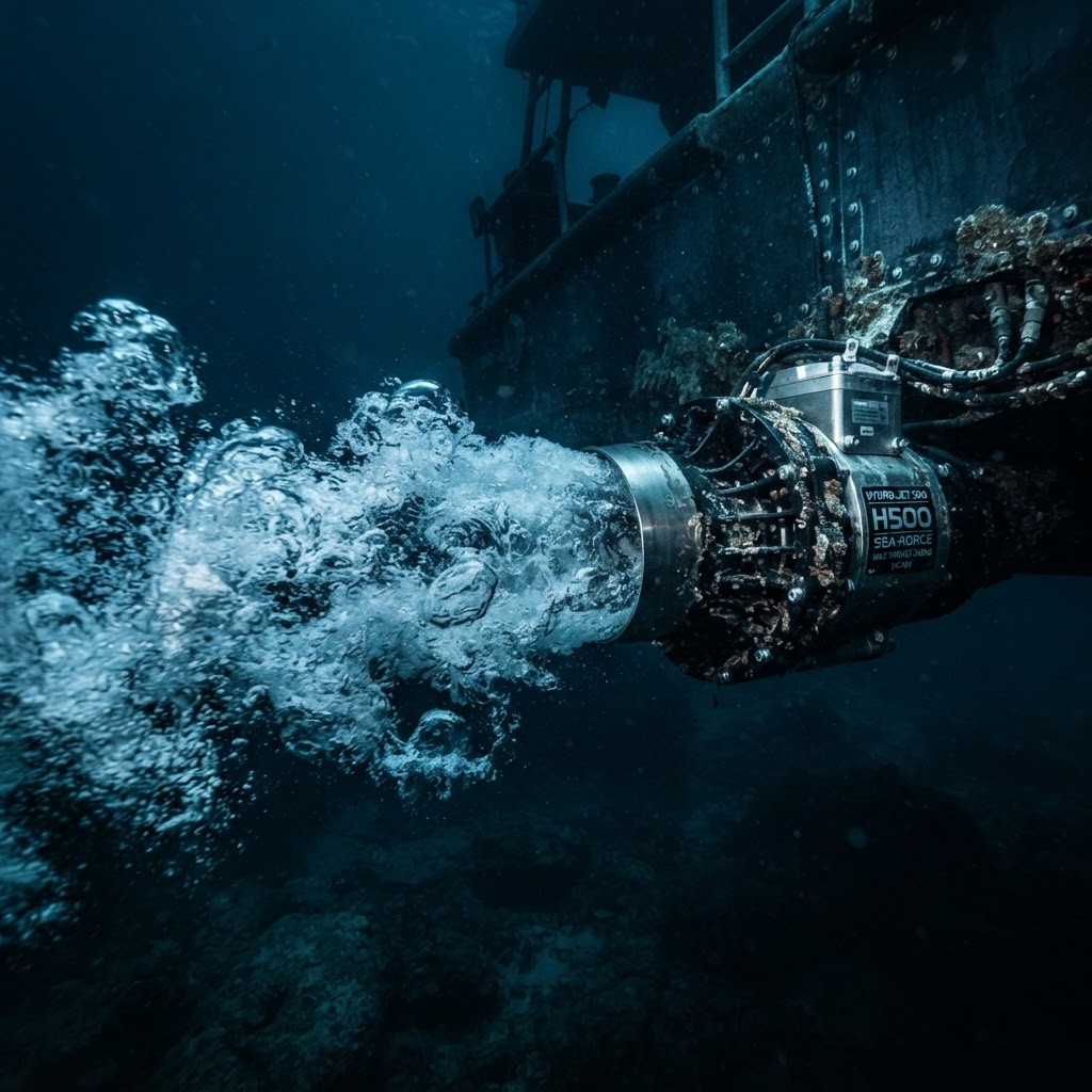 Propulsion électrique sous l'eau générant une forte poussée